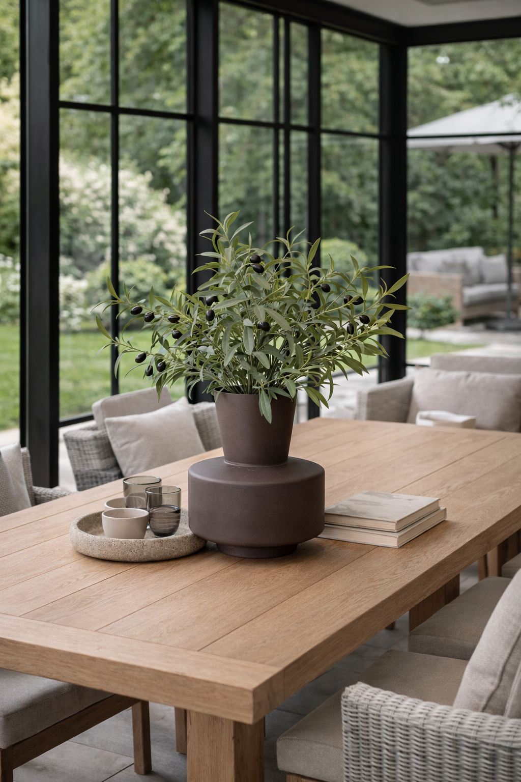 Zijde olijftakken boeket | BELLOSA